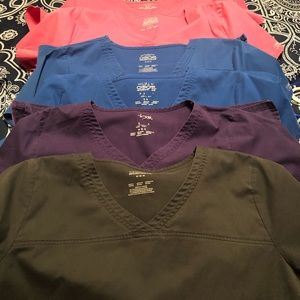 Lot of 6 Cherokee scrubs tops size medium